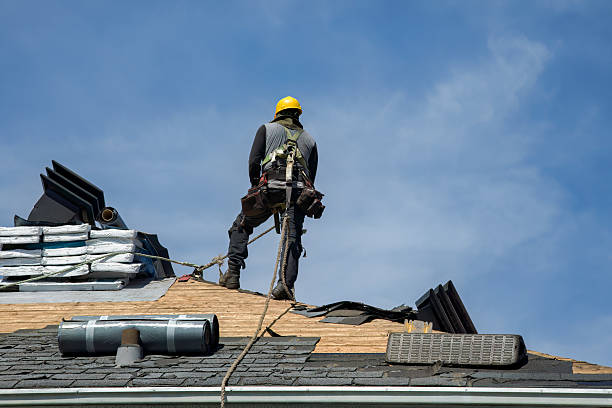 Professional Roof Replacement technician working in Phillips, WI